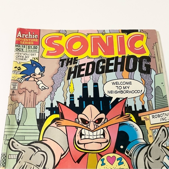 Vintage 1994 Sonic the Hedgehog No 15 Comic Book Dr Robotnik - Picture 2 of 16
